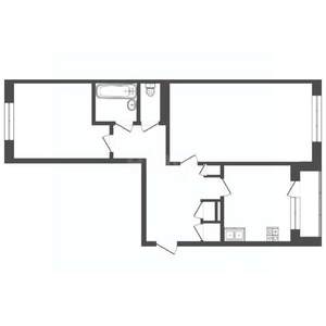 2-к квартира, вторичка, 65м2, 9/12 этаж