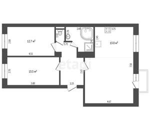 3-к квартира, вторичка, 77м2, 4/5 этаж