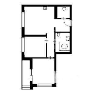 2-к квартира, вторичка, 44м2, 4/4 этаж