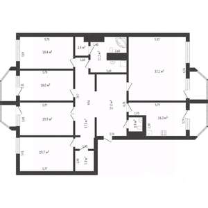 5-к квартира, вторичка, 201м2, 4/11 этаж