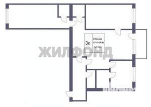 3-к квартира, вторичка, 57м2, 5/5 этаж