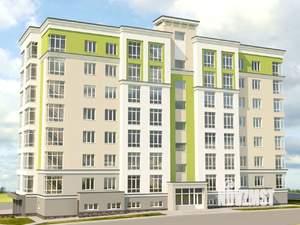 1-к квартира, строящийся дом, 46м2, 3/8 этаж