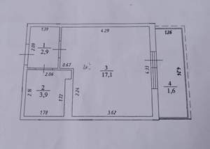Студия квартира, вторичка, 30м2, 9/15 этаж