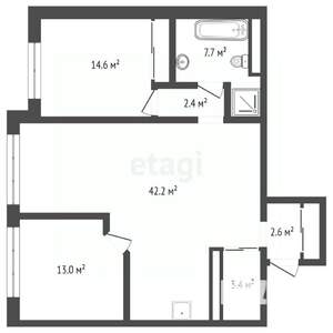 3-к квартира, сданный дом, 92м2, 14/14 этаж