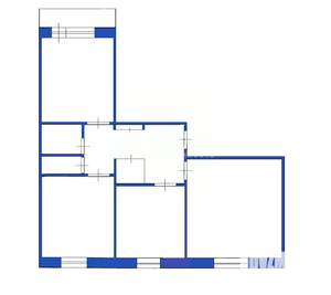 3-к квартира, вторичка, 62м2, 9/10 этаж