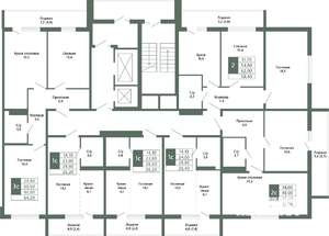 2-к квартира, вторичка, 58м2, 7/15 этаж