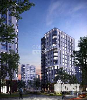 2-к квартира, строящийся дом, 45м2, 3/15 этаж