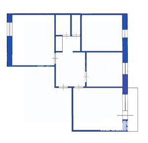 3-к квартира, вторичка, 62м2, 3/9 этаж