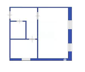 1-к квартира, вторичка, 40м2, 1/2 этаж