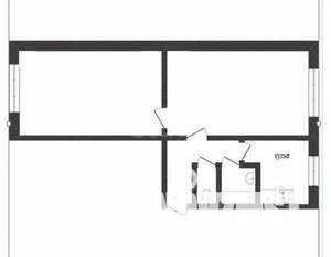 2-к квартира, вторичка, 44м2, 1/5 этаж