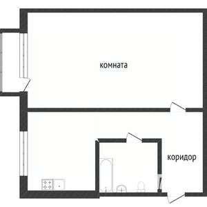 1-к квартира, вторичка, 31м2, 3/5 этаж