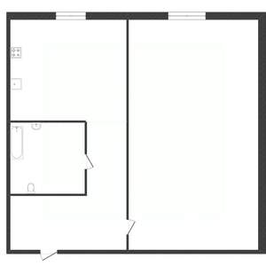 1-к квартира, вторичка, 30м2, 1/5 этаж