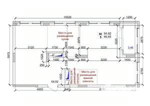 3-к квартира, вторичка, 67м2, 5/15 этаж