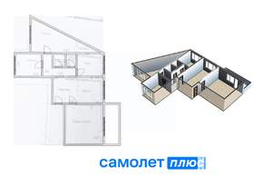 4-к квартира, вторичка, 79м2, 6/10 этаж