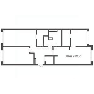 3-к квартира, вторичка, 97м2, 13/13 этаж