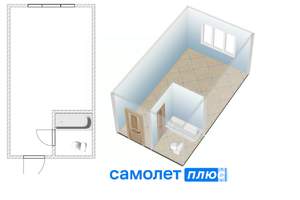 Студия квартира, вторичка, 17м2, 5/5 этаж