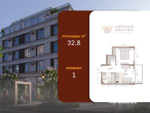 Студия квартира, вторичка, 33м2, 15/15 этаж