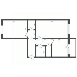 2-к квартира, вторичка, 52м2, 5/9 этаж
