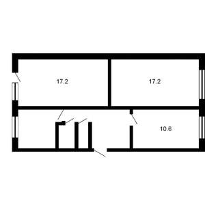 3-к квартира, вторичка, 61м2, 1/5 этаж