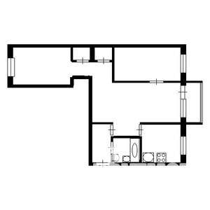 3-к квартира, вторичка, 56м2, 3/5 этаж