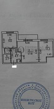 2-к квартира, вторичка, 46м2, 9/10 этаж