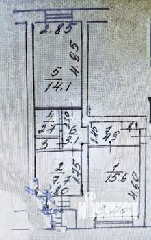 2-к квартира, вторичка, 49м2, 3/5 этаж