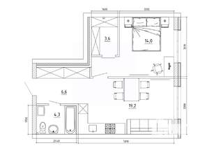 2-к квартира, вторичка, 49м2, 5/8 этаж