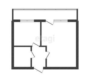 1-к квартира, вторичка, 39м2, 12/15 этаж