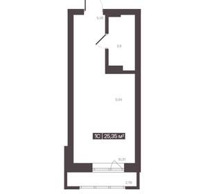 1-к квартира, вторичка, 25м2, 2/16 этаж