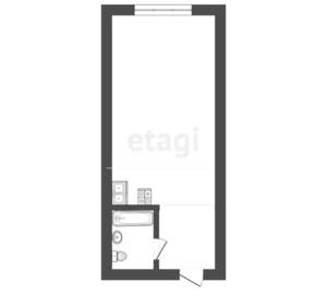 1-к квартира, вторичка, 17м2, 1/9 этаж