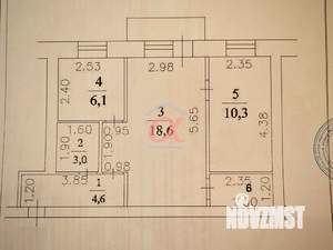 2-к квартира, вторичка, 46м2, 4/5 этаж