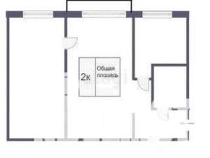 2-к квартира, вторичка, 44м2, 5/5 этаж
