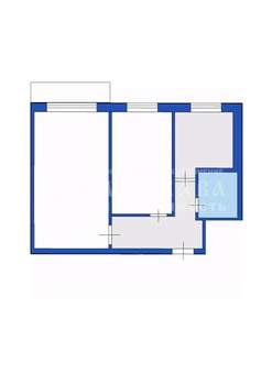 2-к квартира, вторичка, 42м2, 5/5 этаж