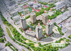 2-к квартира, вторичка, 74м2, 11/25 этаж