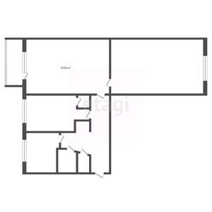 3-к квартира, вторичка, 60м2, 4/5 этаж