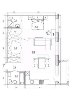 3-к квартира, вторичка, 71м2, 5/8 этаж