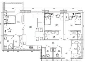 4-к квартира, вторичка, 99м2, 6/8 этаж