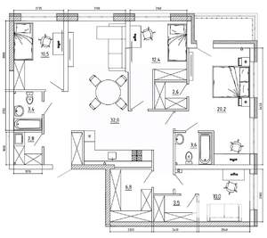 5-к квартира, вторичка, 125м2, 5/8 этаж
