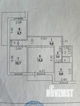 3-к квартира, вторичка, 72м2, 13/16 этаж