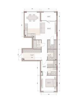 3-к квартира, вторичка, 70м2, 6/15 этаж