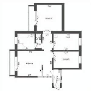 3-к квартира, вторичка, 89м2, 3/10 этаж