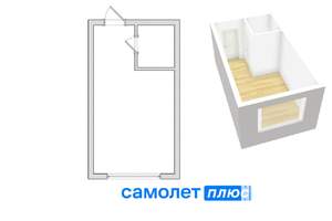 Студия квартира, вторичка, 22м2, 3/9 этаж