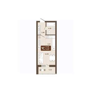 Студия квартира, вторичка, 31м2, 5/20 этаж