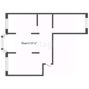 3-к квартира, вторичка, 107м2, 5/16 этаж
