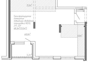 3-к квартира, вторичка, 74м2, 4/15 этаж