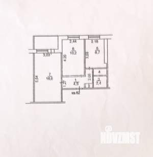 2-к квартира, вторичка, 44м2, 7/9 этаж