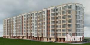 1-к квартира, строящийся дом, 43м2, 6/8 этаж