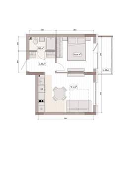 Студия квартира, вторичка, 36м2, 3/15 этаж