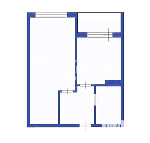 1-к квартира, вторичка, 33м2, 7/12 этаж