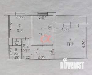 2-к квартира, вторичка, 51м2, 2/10 этаж
